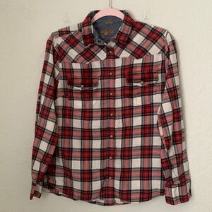 Jacrs Girlfriend Cotton Plaid Flannel Women’s Shirt Size S